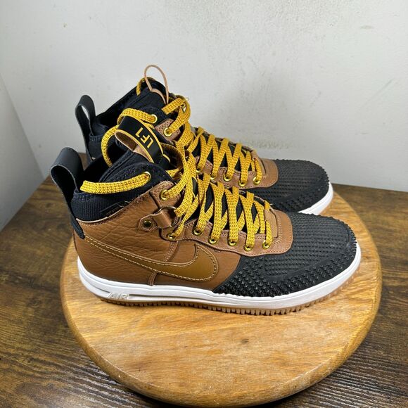 Nike Lunar Force 1 Duckboot 2016 Brown Black Mens Size 9 Shoes 805899-202